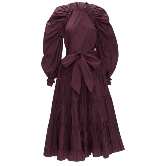 Ulla Johnson Dresses & Skirts - Ulla Johnson cotton bow belt balloon sleeves midi dress
